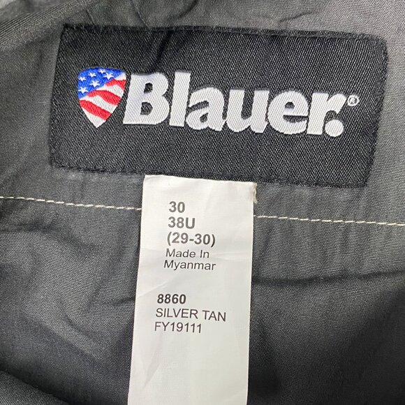 Blauer Recruit Pants Mens 30 Measures 29.5 x 30.75 Silver Tan Khaki Ripstop 8860 - Picture 7 of 12
